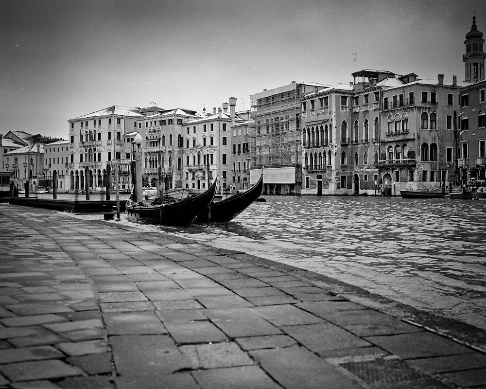 Gondoliers on the Grand Canal